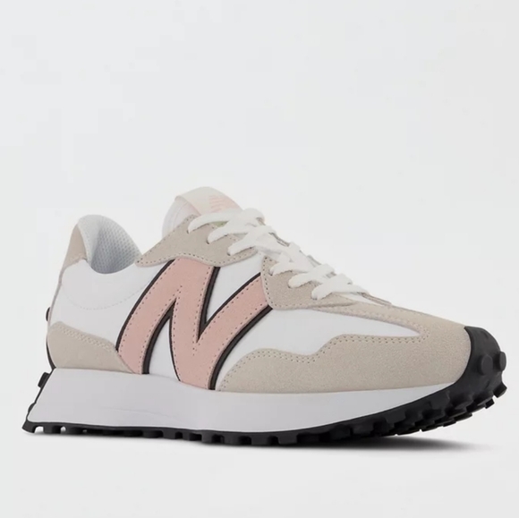 New Balance327 Sneaker White Pink Haze Athletic Shoes Womens 9